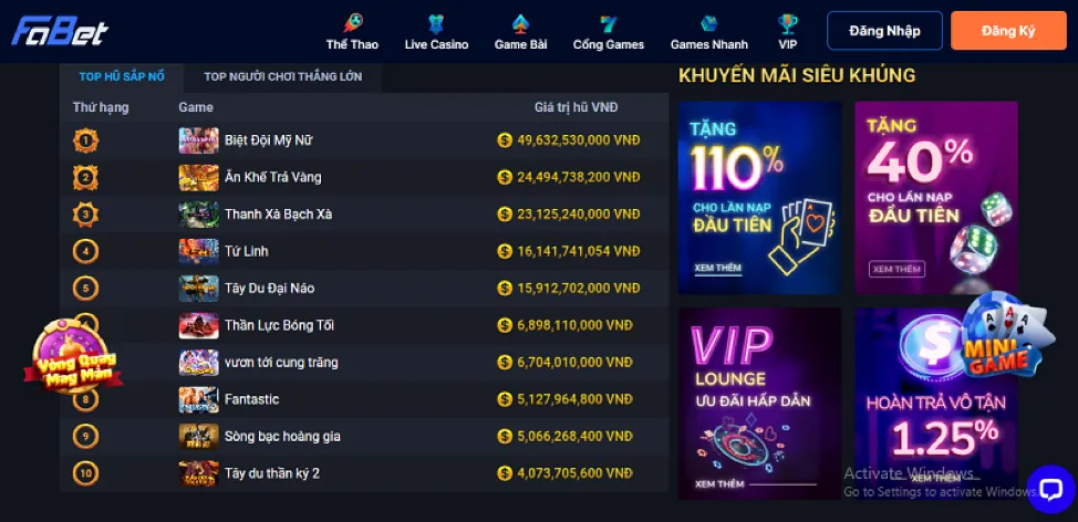 Ưu Đãi Nạp Lại Hàng Ngày 22win bet